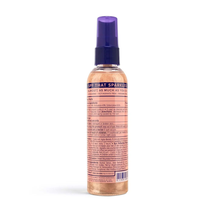 Lookbook Sunscreen Glitter Spray Pink Gold SPF 35 — LYS