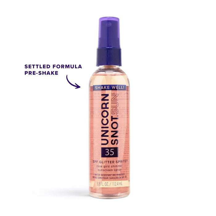 Lookbook Sunscreen Glitter Spray Pink Gold SPF 35 — LYS