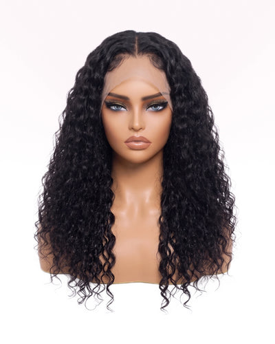 Perruque Water Wave Prête-à-porter (Glueless) - Noir Naturel, HD Lace | LYS