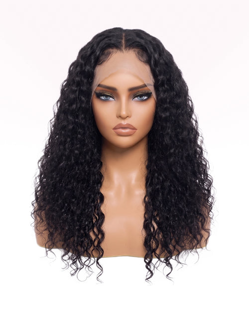 Perruque Water Wave Prête-à-porter (Glueless) - Noir Naturel, HD Lace | LYS