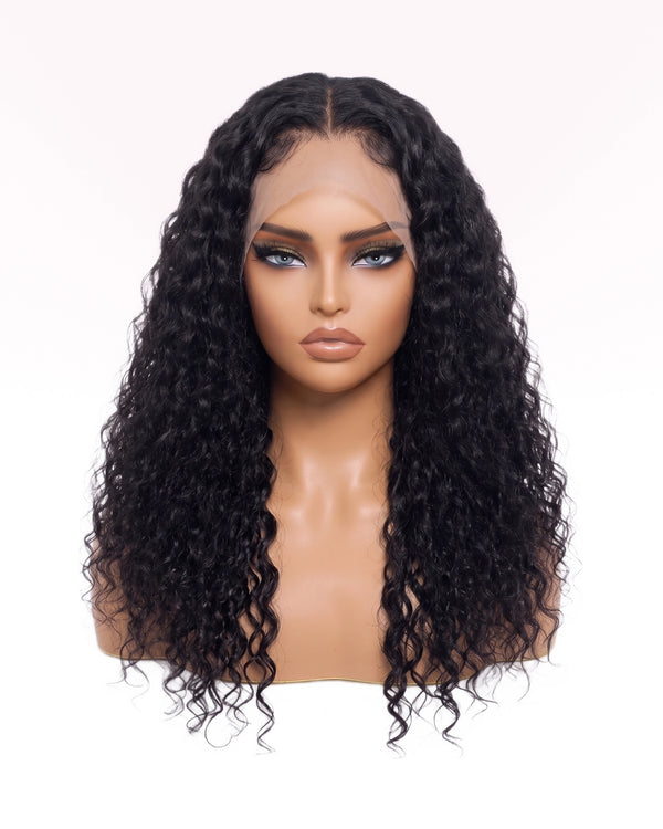 Perruque Water Wave Prête-à-porter (Glueless) - Noir Naturel, HD Lace | LYS