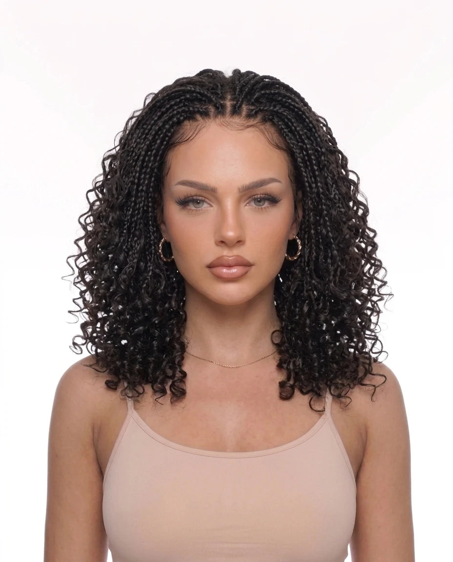 Perruque Boho Braids Water Wave HD Lace Glueless | LYS — vue 4