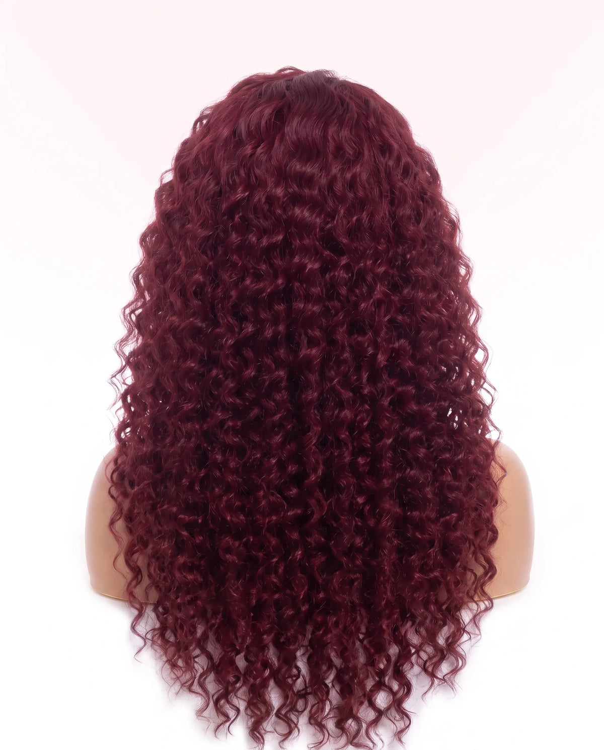 Natural Burgundy 99J Deep Wave Hair Wigs Extra Long LYS — vue 2