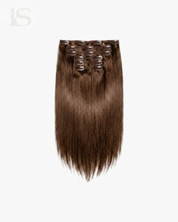 Extension Cheveux Naturel Almond Brown / #7 Lys — le lot complet