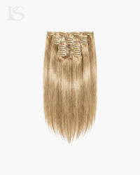 Extensión de Pelo Natural Ash Brown/Honey Blonde / #8/20/24/60 Lys — el juego completo