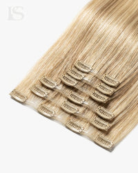 Extensión de Pelo Natural Ash Brown/Honey Blonde / #8/20/24/60 Lys — las bandas y sus clips