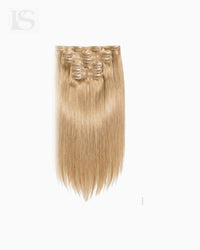Hair Extension Ekte Hår Beach Blonde Lys — hele settet