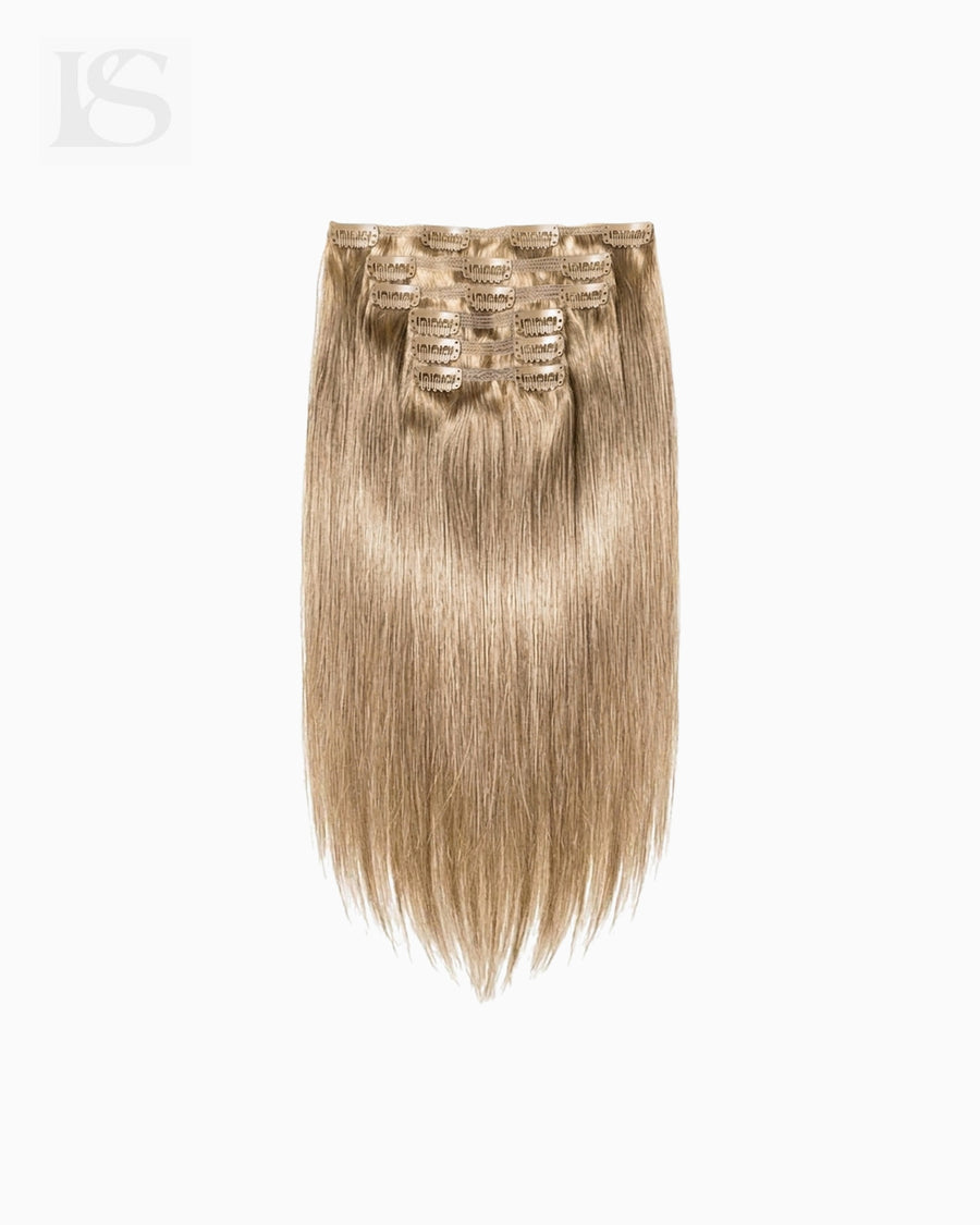 Extension Cheveux Naturel Cool Brown/Butter Blonde / #17/P10/16/60 Lys — le lot complet