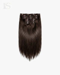 Natural Hair Extension Dark Brown / #2 Lys — the complete set
