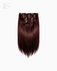 Natural Hair Extension Dark Maple Brown / #530 Lys — the complete set