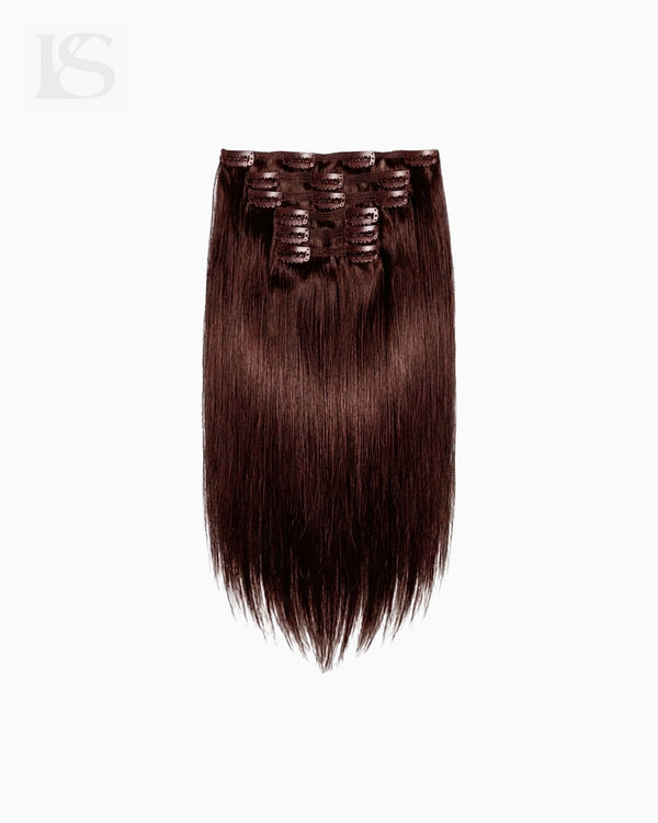 Natural Hair Extension Dark Maple Brown / #530 Lys — the complete set