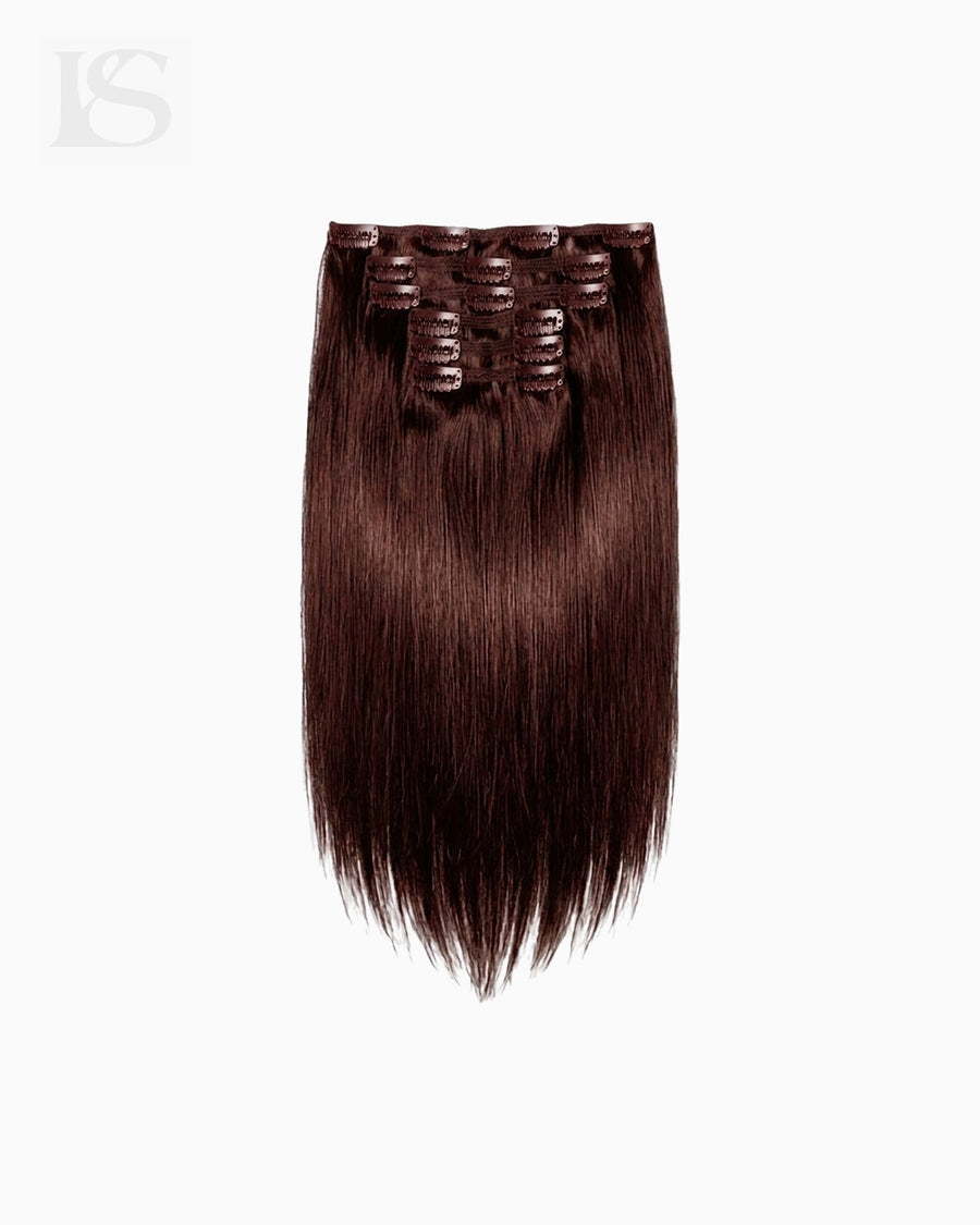 Natural Hair Extension Dark Maple Brown / #530 Lys — the complete set