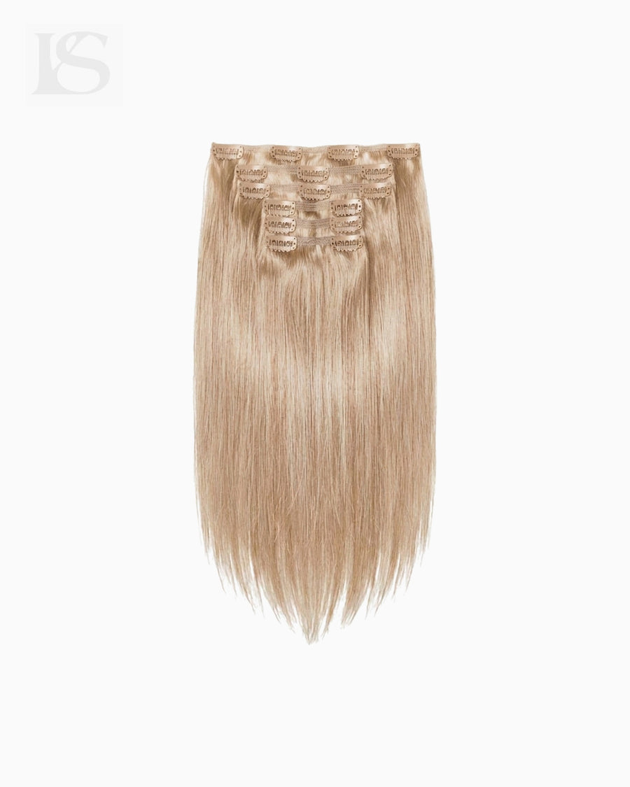 Echthaar Extension Golden Hour Blonde Lys — das komplette Set