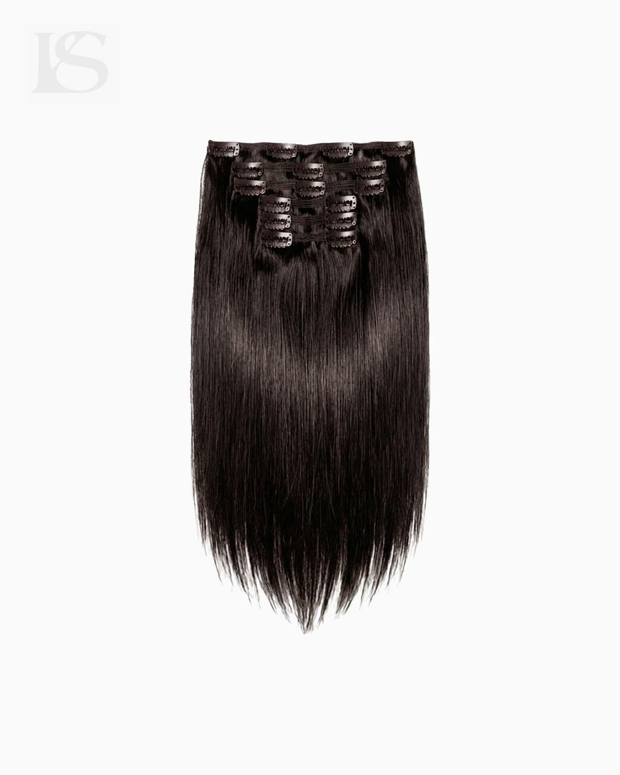 Natural Hair Extension Mochachino Brown / #1C Lys — the complete set