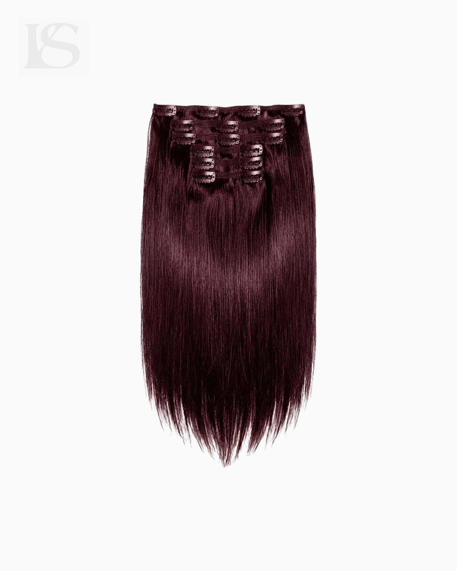 Extensión de Pelo Natural Mulberry Wine / #510 Lys — el juego completo