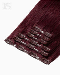 Extensión de Pelo Natural Mulberry Wine / #510 Lys — las bandas y sus clips