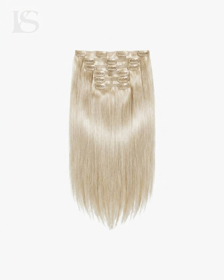 Natural Hair Extension Platinum Blonde / #80 Lys — the complete set