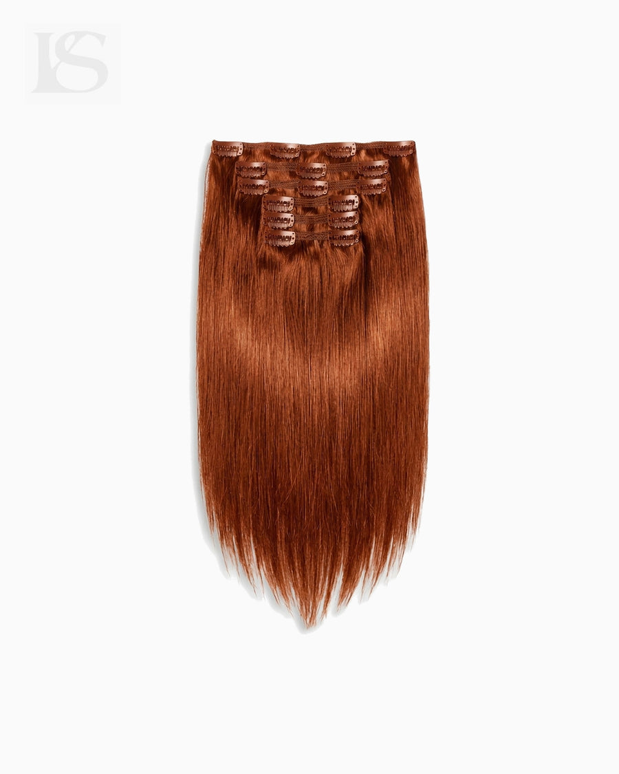 Natural Hair Extension Spiced Crimson / #570 Lys — the complete set