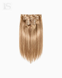 Natural Hair Extension Vanilla Latte Highlight #8/8/60 Lys — the complete set