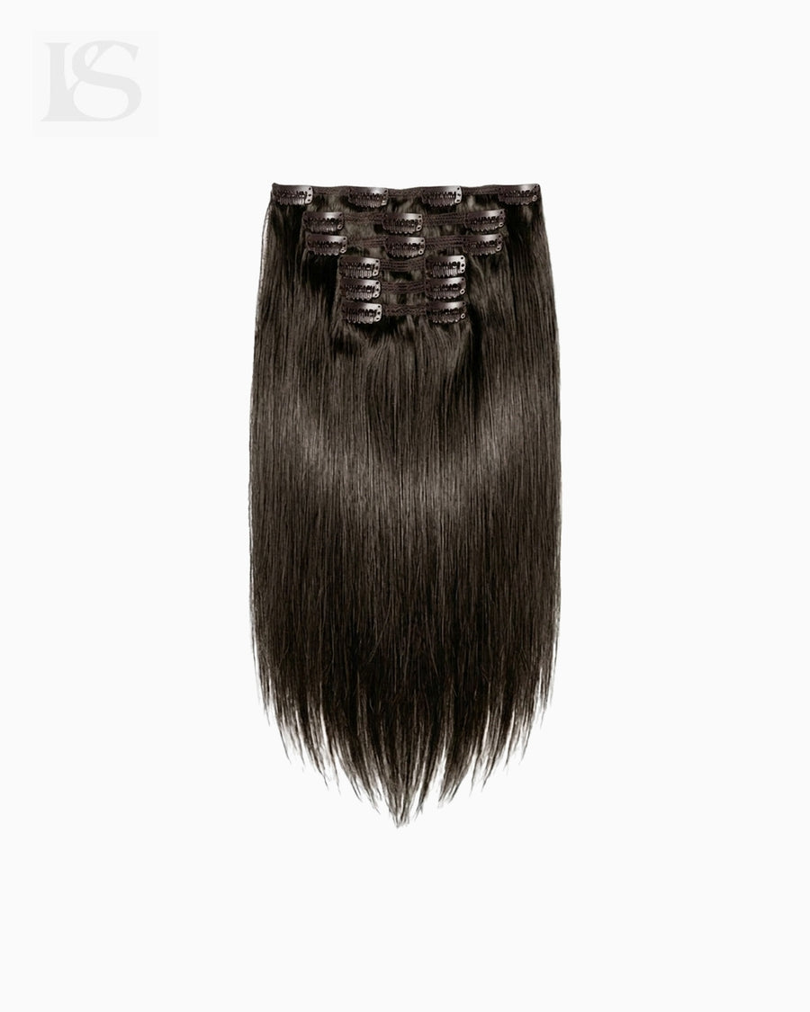 Natural Hair Extension Walnut Brown / #3 Lys — the complete set