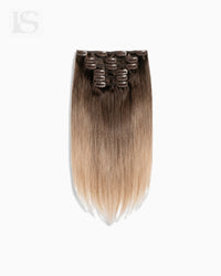 Extensão de Cabelo Natural Walnut Brown/Ash Blonde / #3/60 Lys — o conjunto completo