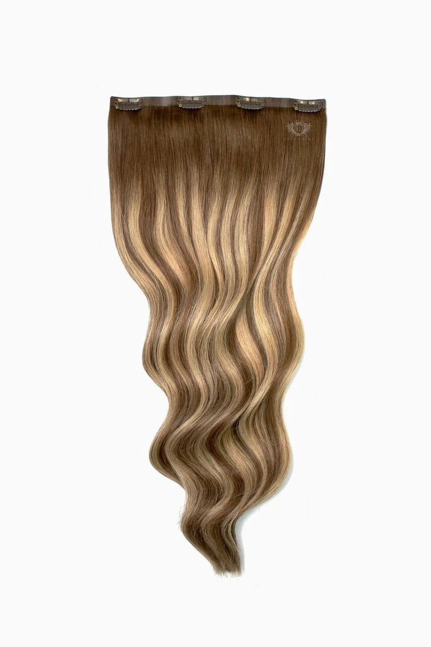 Natural Bronde Body Wave Hair Extensions Clip-in LYS — vue 1