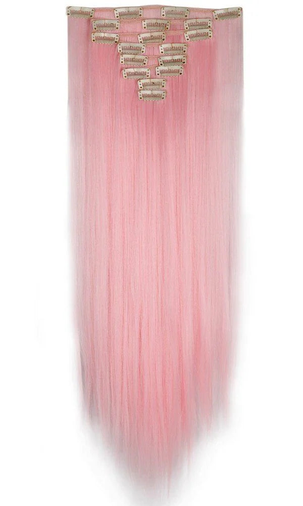 Extensions Cheveux Naturel Rose Clip-in lisse LYS — vue 1