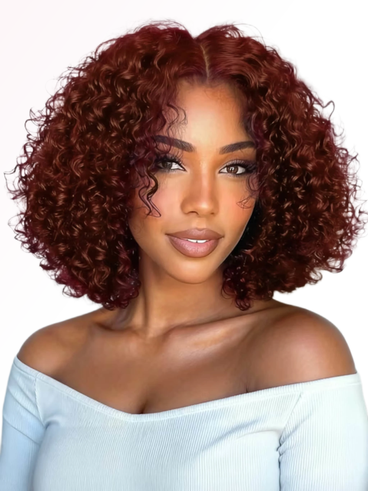 Perruque Afro Kinky Bouclé HD Lace 7x5 – Rouge Brun | LYS — vue 3