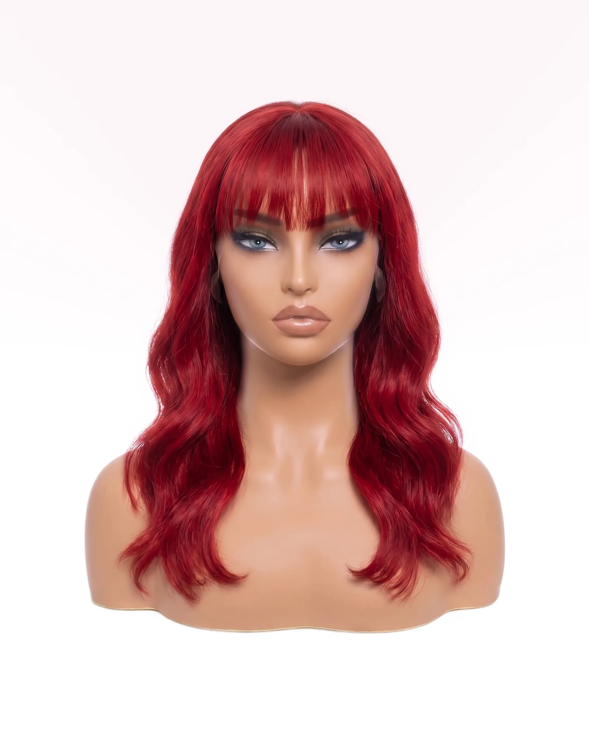 Paryk Body Wave med pandehår - Rød | LYS — vue 1