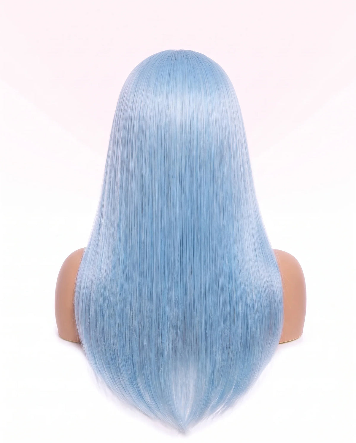 Natural Light Blue Straight Hair Wigs Long LYS — vue 2
