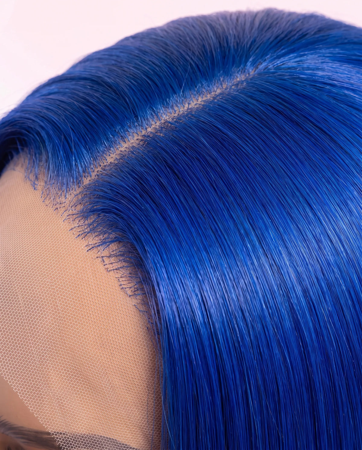 Natural Royal Blue Straight Hair Wigs Extra Long LYS — vue 3