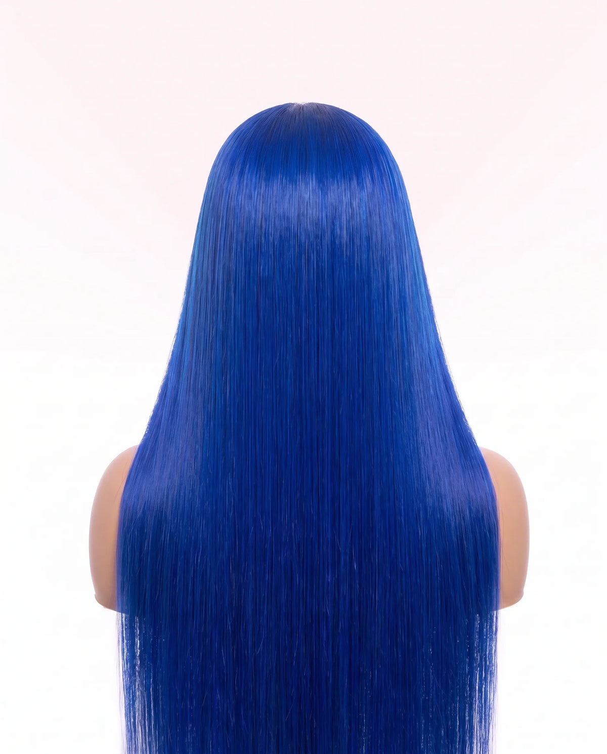 Natural Royal Blue Straight Hair Wigs Extra Long LYS — vue 2