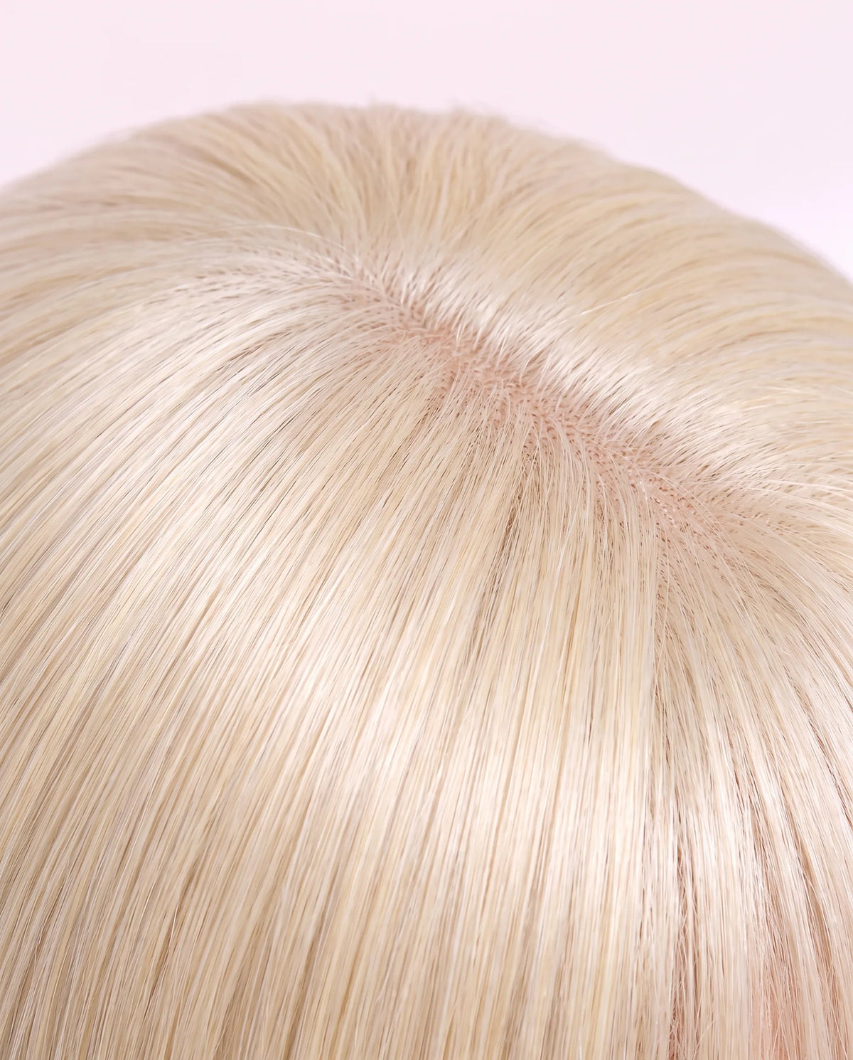 Peruka z naturalnych włosów platynowy blond prosta ekstra długa LYS — vue 3