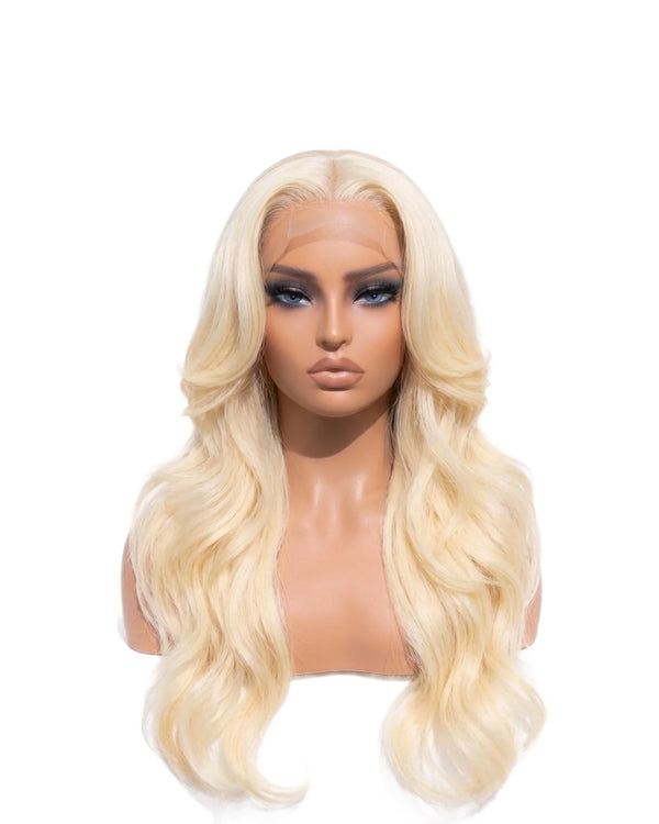 Perruques Cheveux Naturel Blond ondulé Long LYS