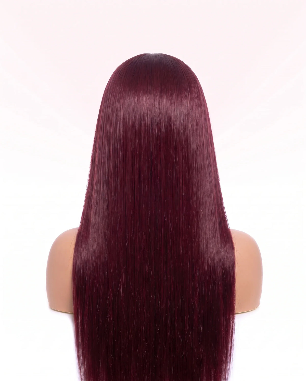 Natural Burgundy Straight Hair Wigs Long LYS — vue 2