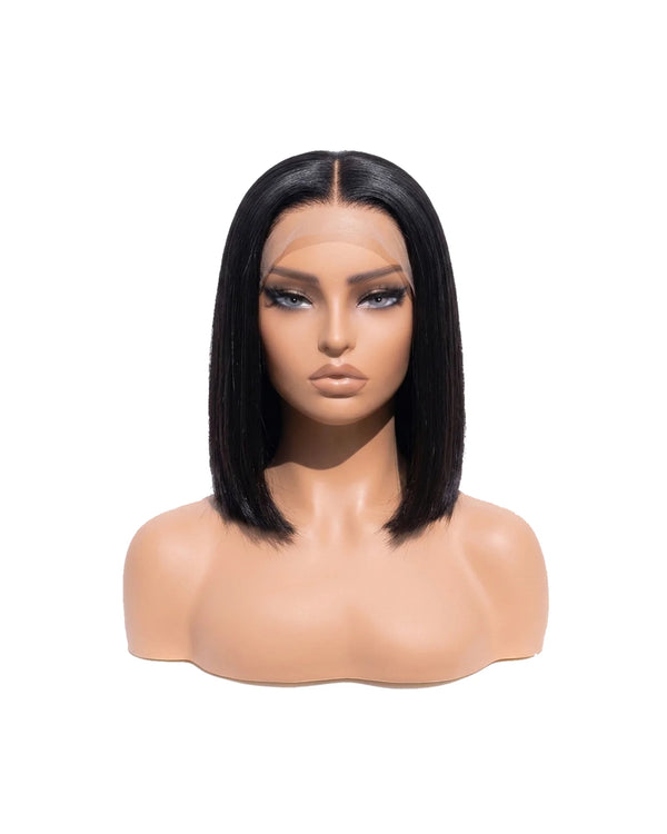 Perruque Carré Yaki Lisse Lace 7x5 - Noir Naturel | LYS