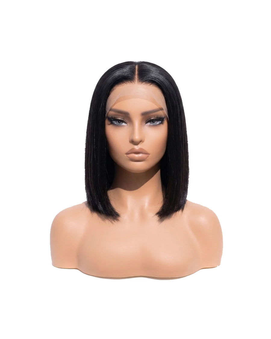Perruque Carré Yaki Lisse Lace 7x5 - Noir Naturel | LYS
