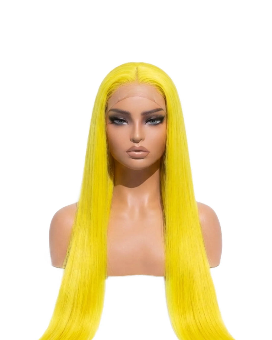 Pelucas Cabello Natural Amarillo liso Largo LYS