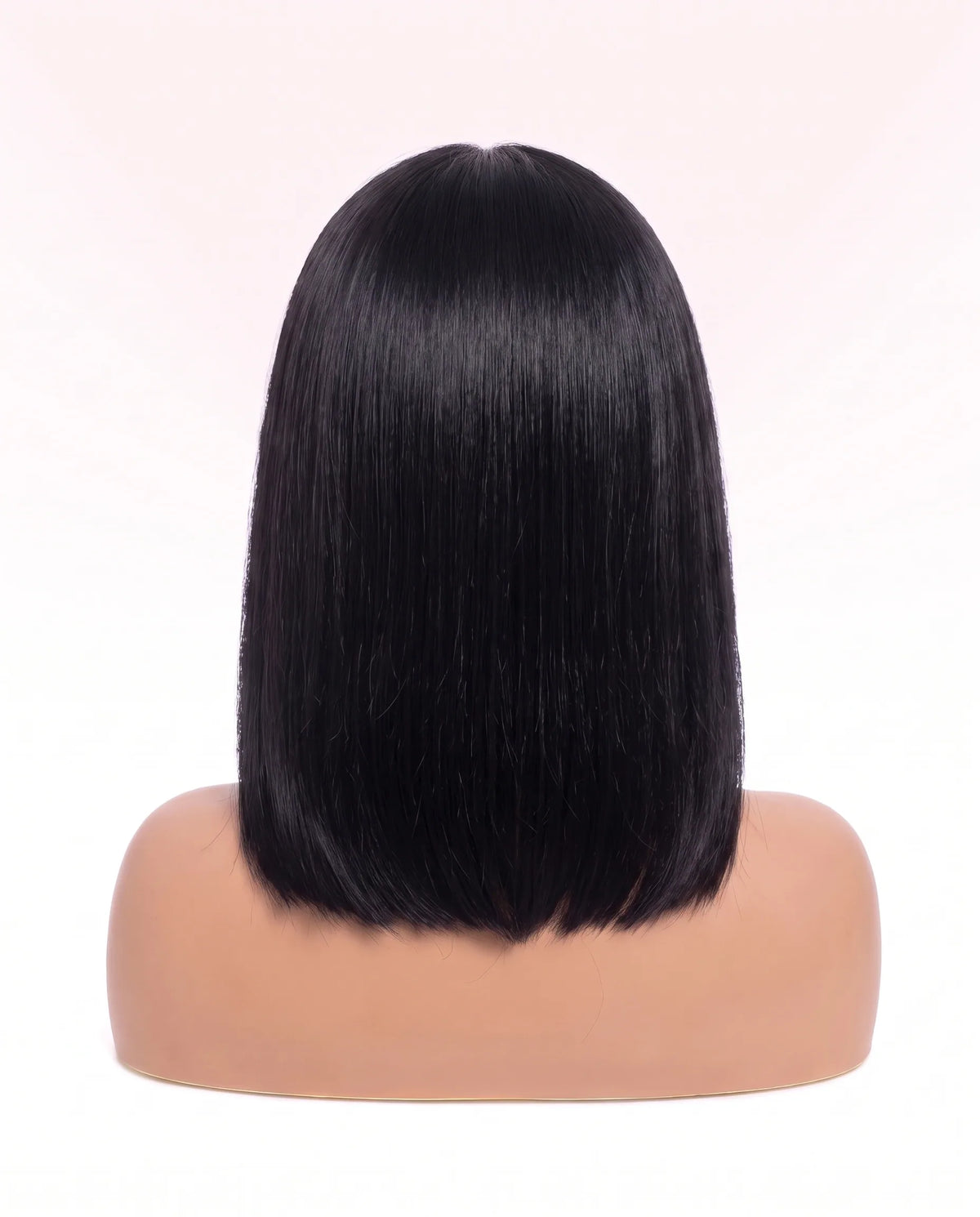 Perruques Cheveux Naturel Noire lisse Bob à Frange LYS — vue 2