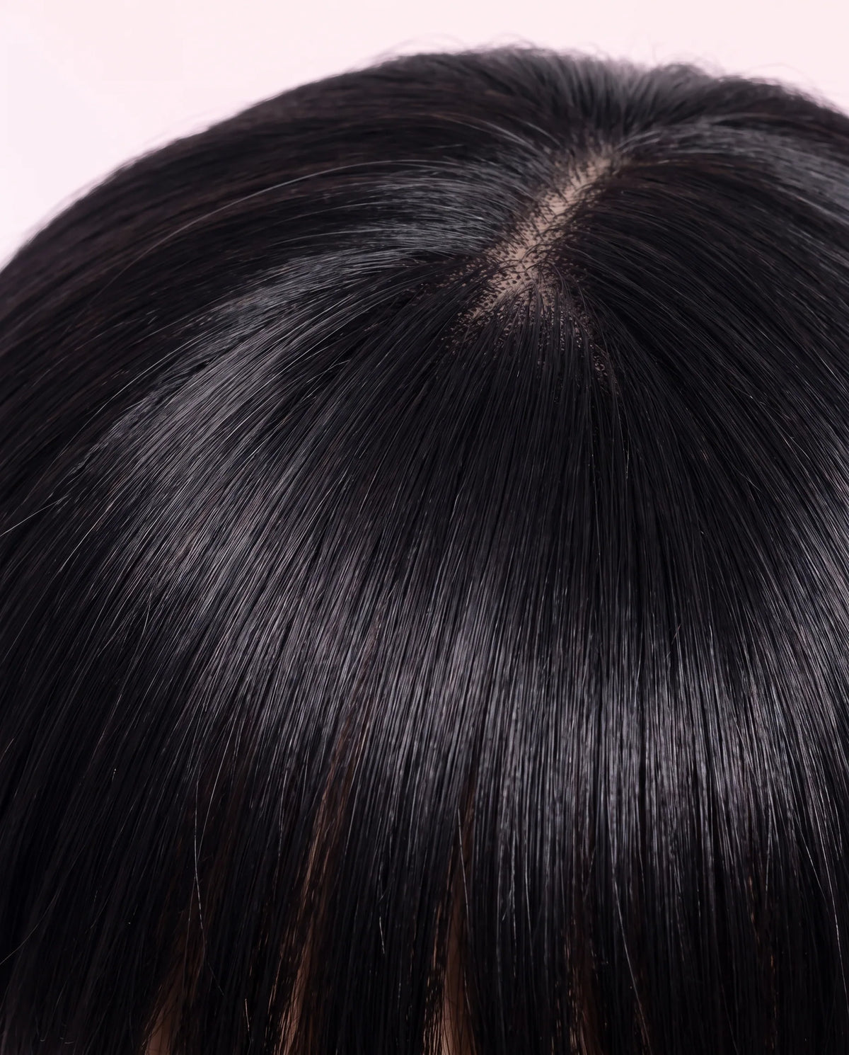 Perruques Cheveux Naturel Noire lisse Long à Frange LYS — vue 3