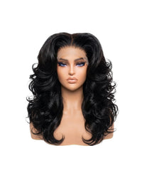 Perruques Cheveux Naturel Noir Naturel ondulé Mi-long LYS