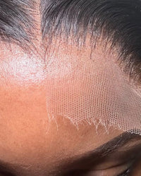 Perruques Cheveux Naturel Noir Naturel ondulé Mi-long LYS — dentelle HD gros plan
