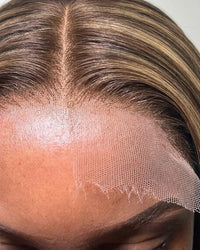 Natural Honey Blonde Balayage Highlights Straight Hair Wigs Long LYS