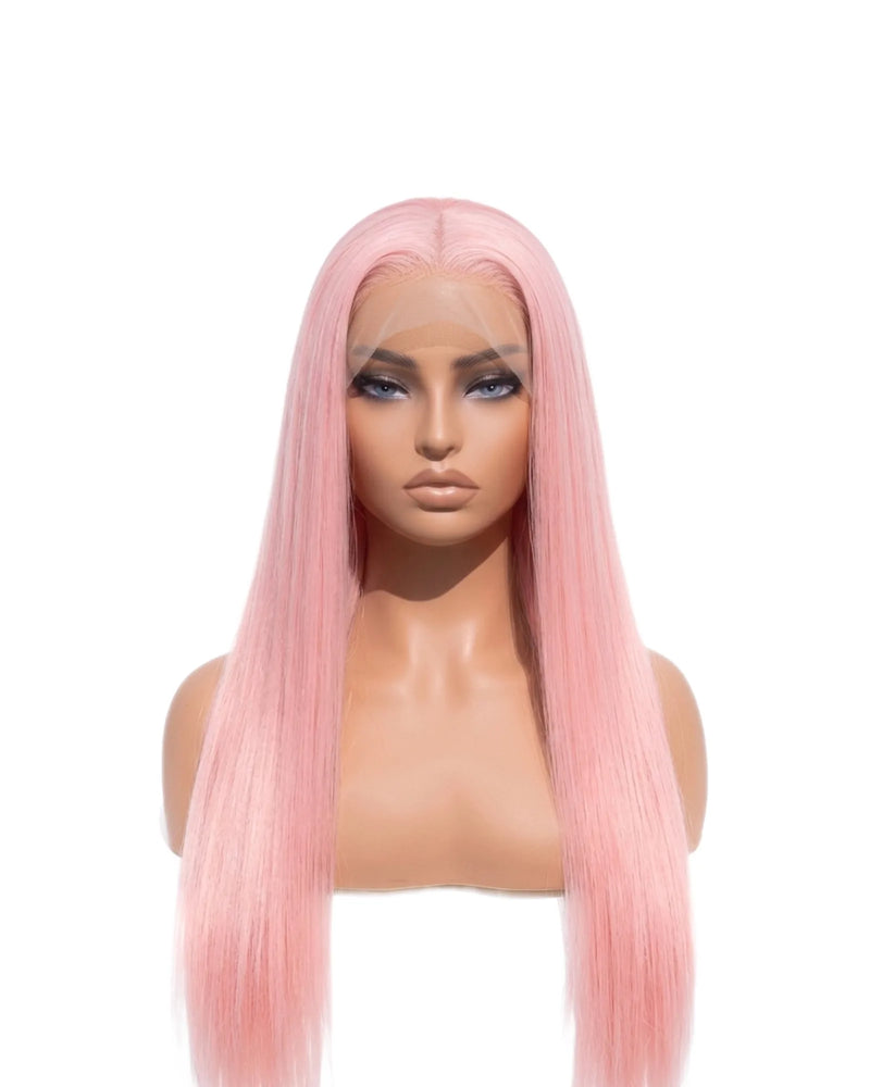 Pelucas Cabello Natural Rosa liso Largo LYS