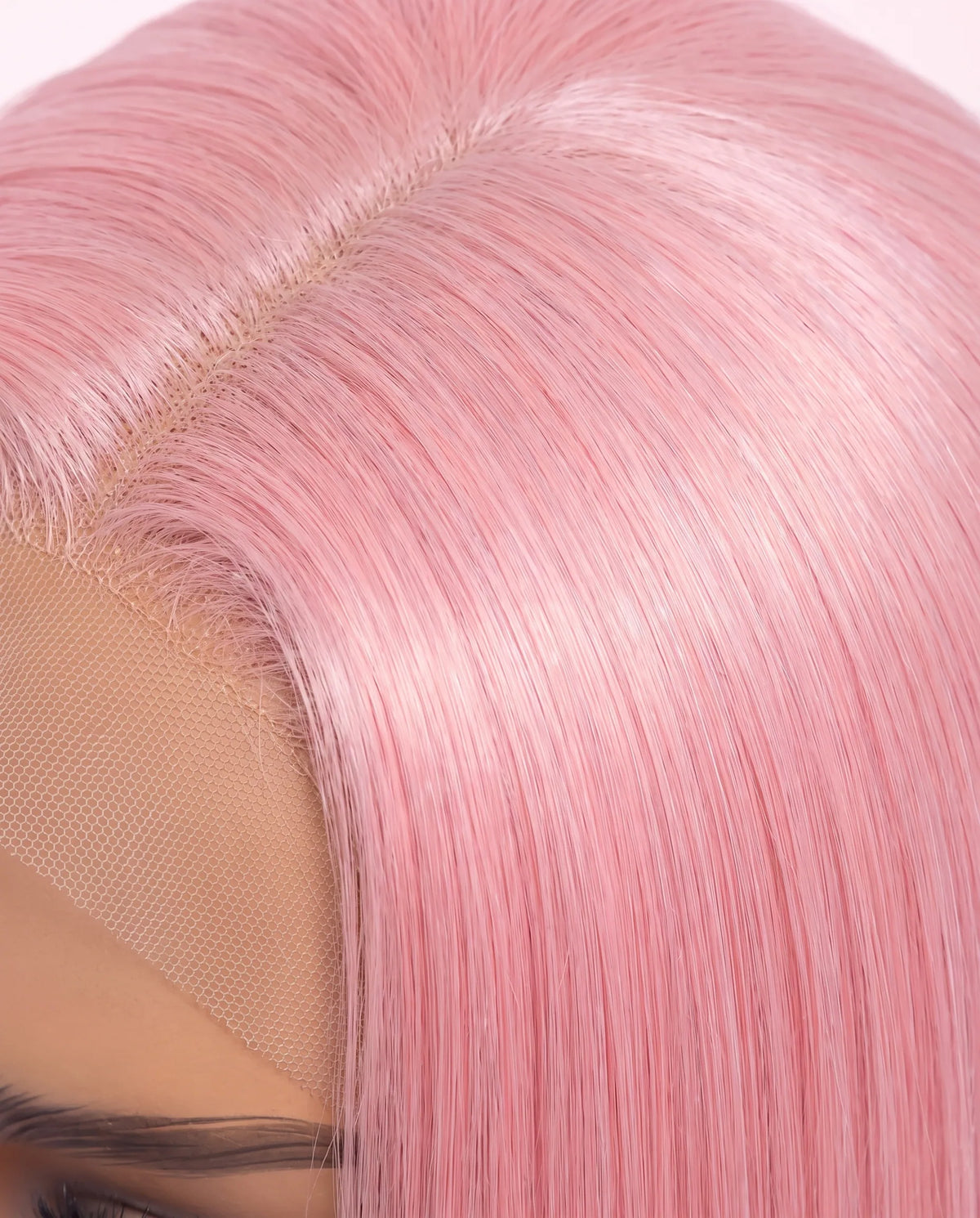 Natural Pink Straight Hair Wigs Long LYS — vue 3
