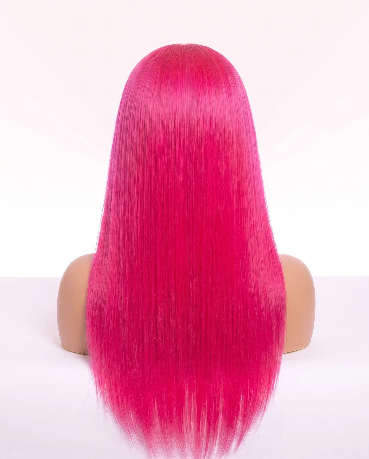 Natural Hot Pink Straight Hair Wigs Long LYS — vue 2