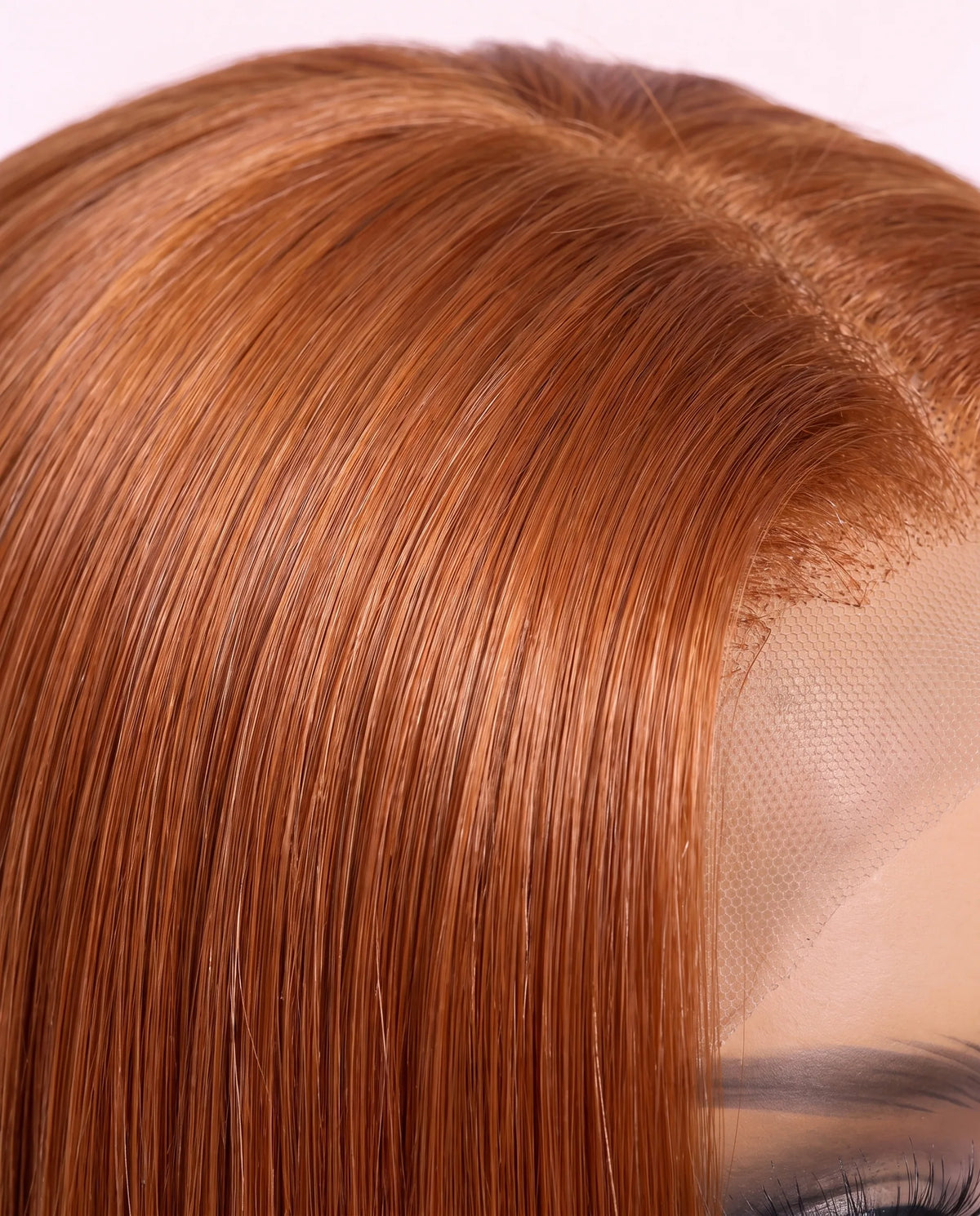 Perruques Cheveux Naturel Roux Cuivré lisse Long LYS — vue 3