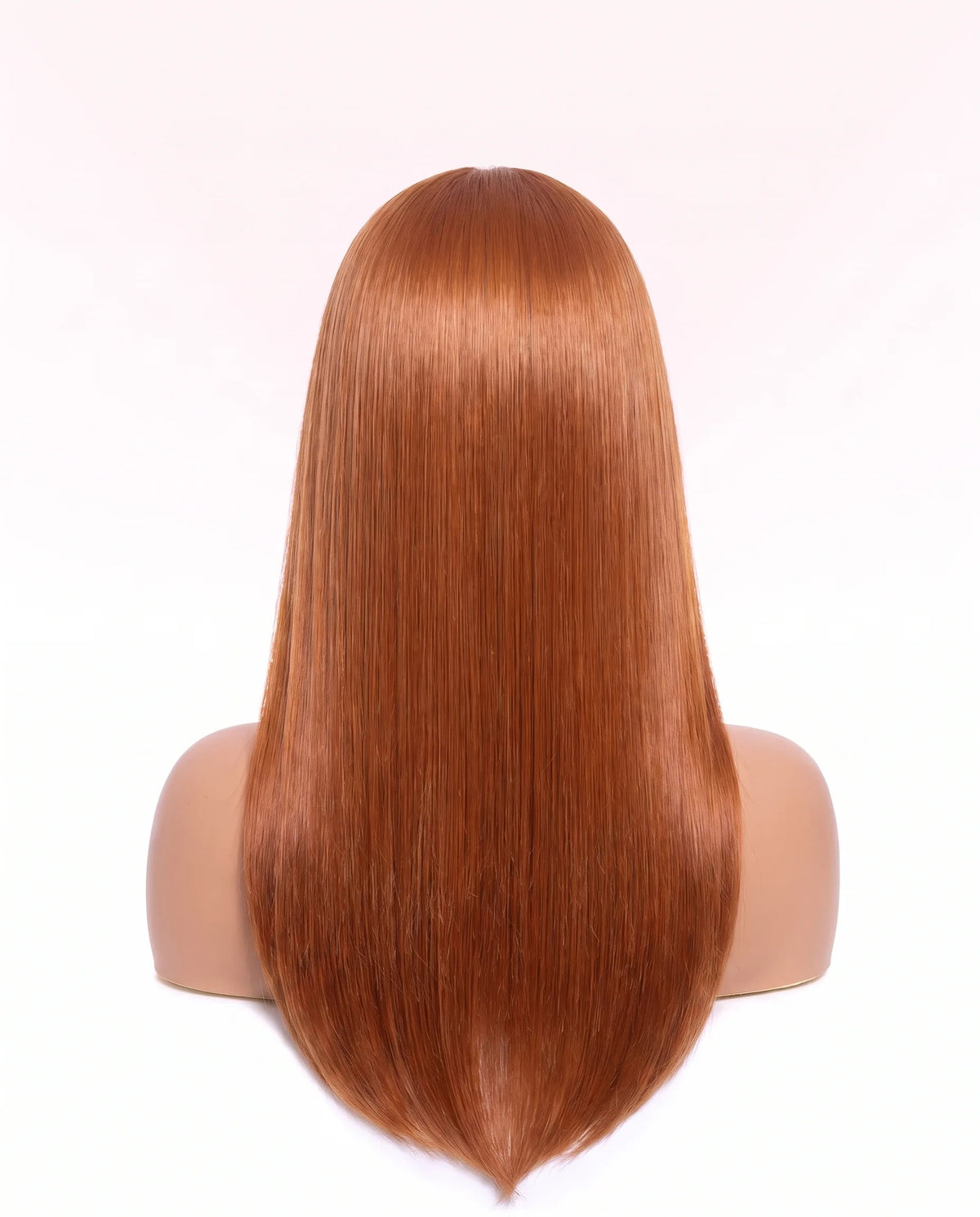 Perruques Cheveux Naturel Roux Cuivré lisse Long LYS — vue 2