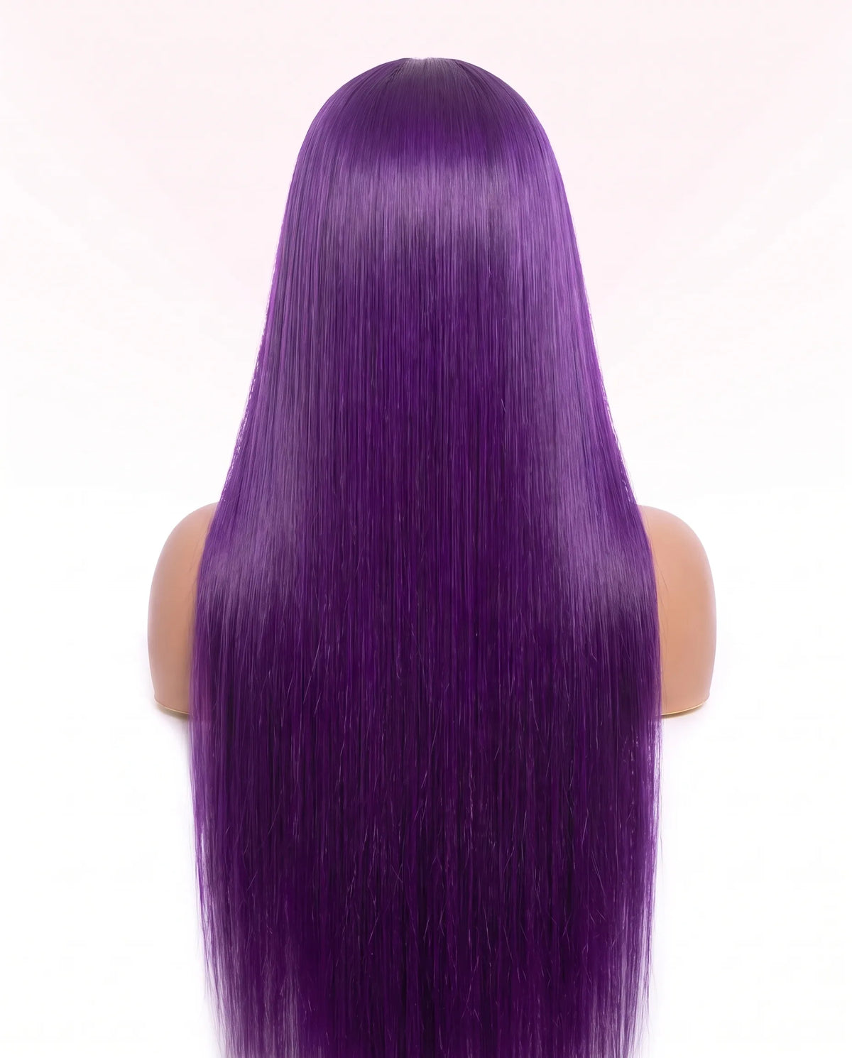 Natural Purple Straight Hair Wigs Extra Long LYS — vue 2