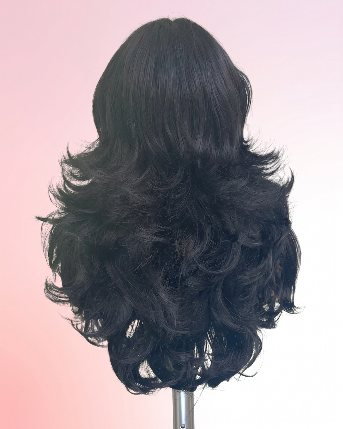 Perruque Ondulée Volumineuse Layers T-Lace - Noir Naturel | LYS — vue 4
